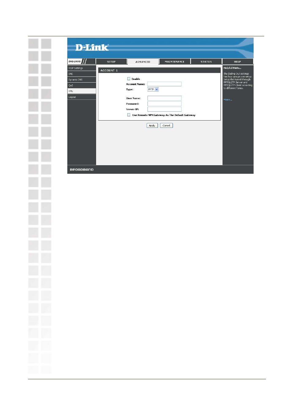 D-Link DVG-2101S User Manual | Page 38 / 58