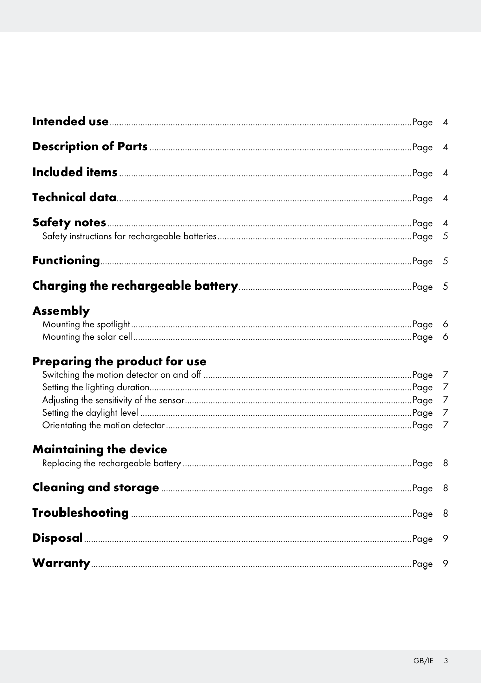 Livarno Z31171 User Manual | Page 3 / 55