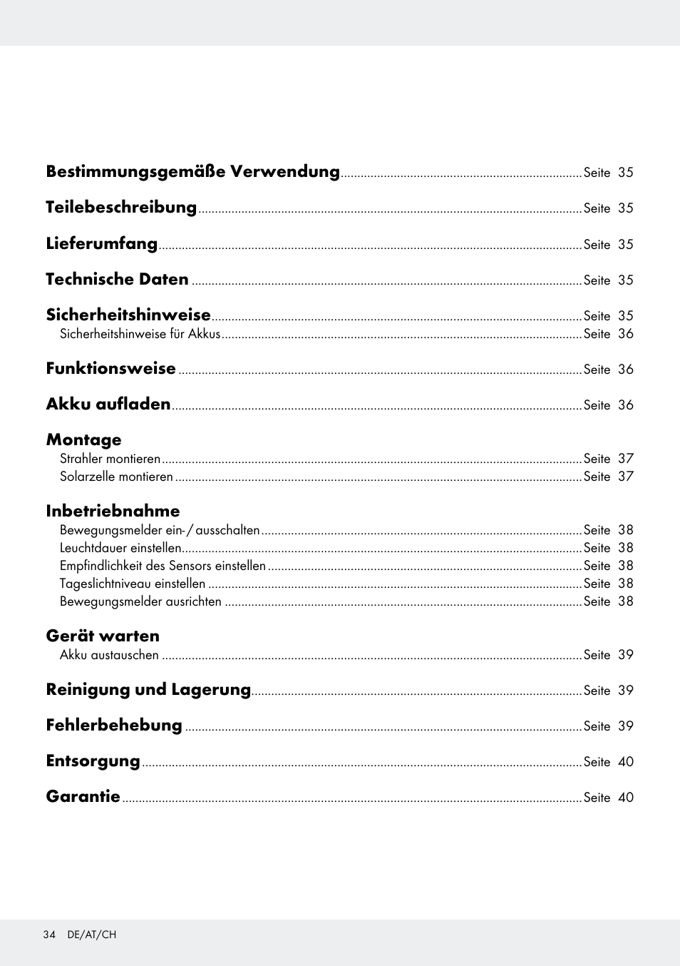 Livarno Z31171 User Manual | Page 34 / 43