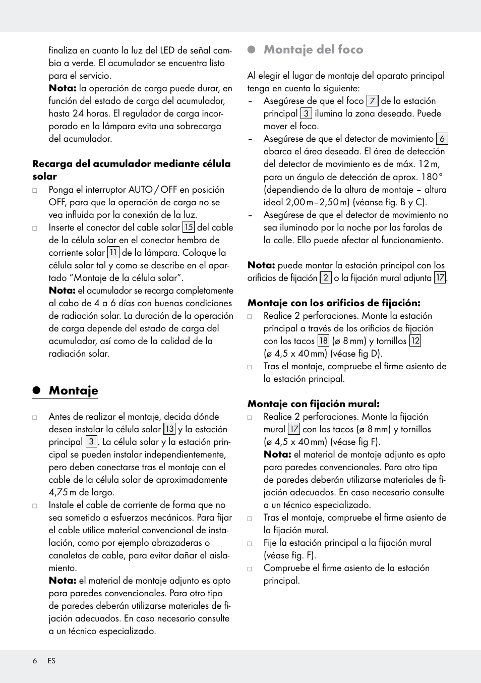 Montaje, Montaje del foco | Livarno Z31171 User Manual | Page 6 / 43