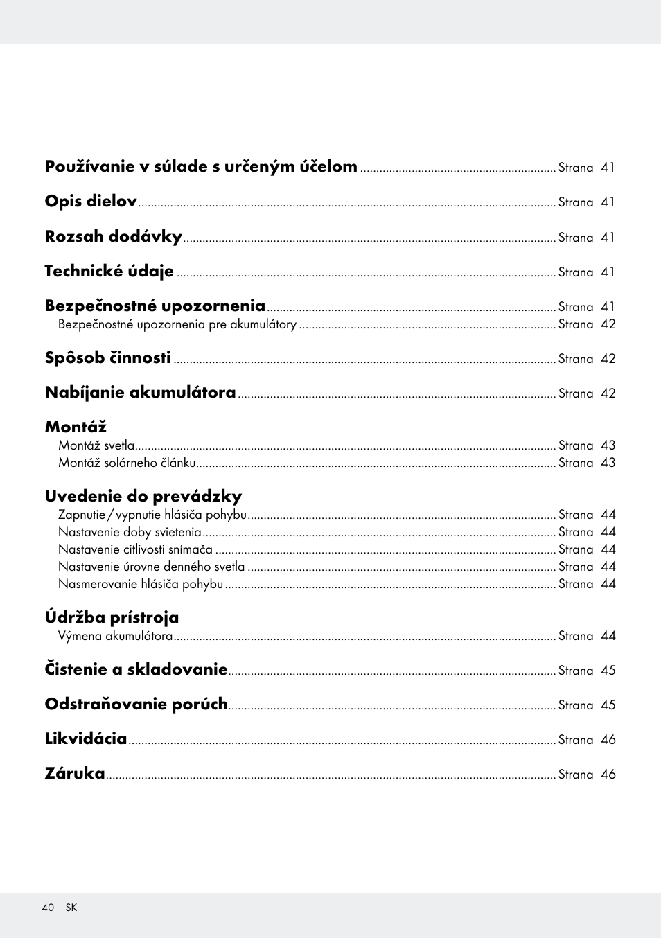 Livarno Z31171 User Manual | Page 40 / 56