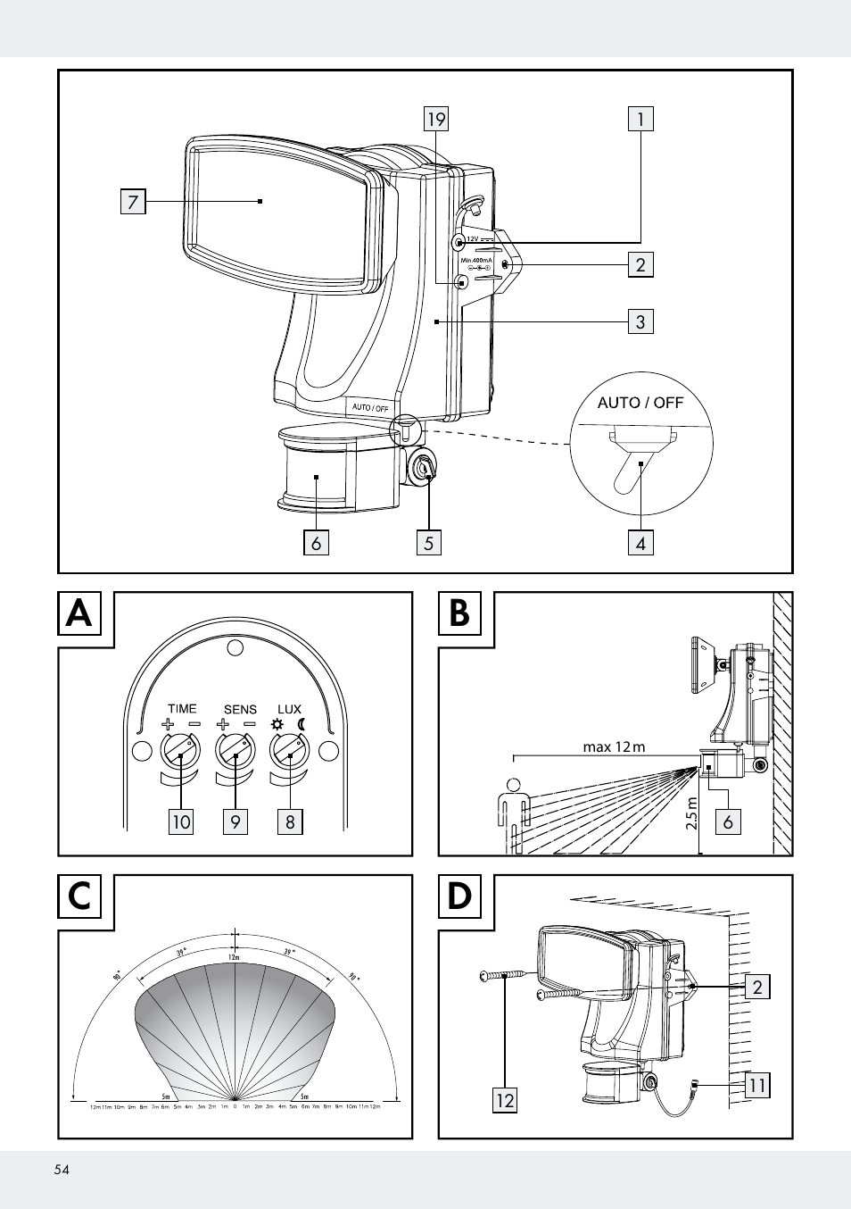 Livarno Z31171 User Manual | Page 54 / 56