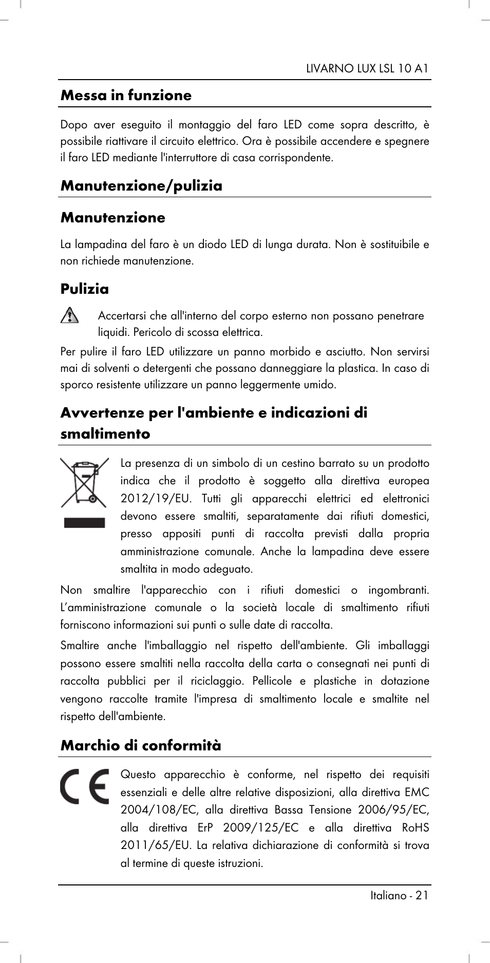 Livarno LSL 10 A1 User Manual | Page 23 / 32