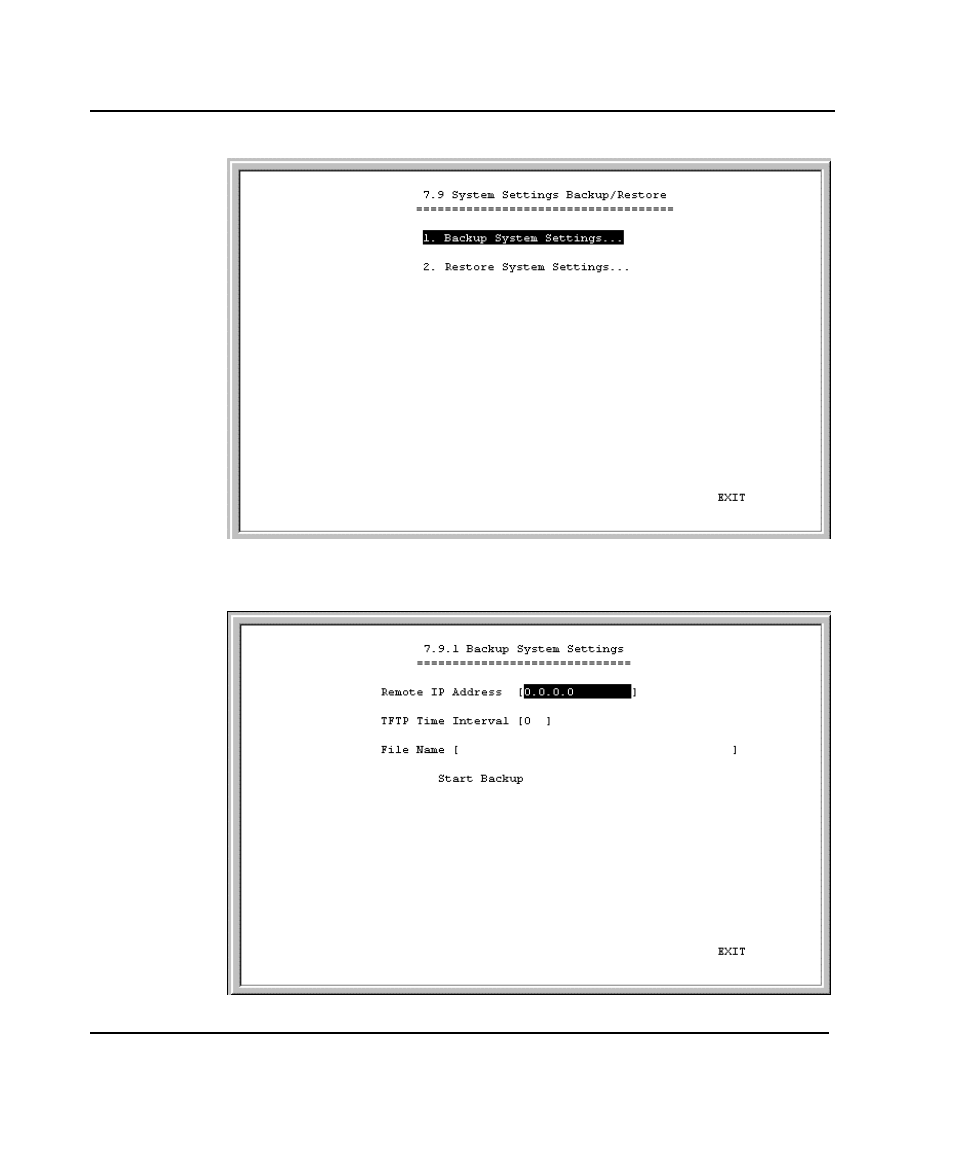 Backup system settings | D-Link DI-206 User Manual | Page 152 / 189