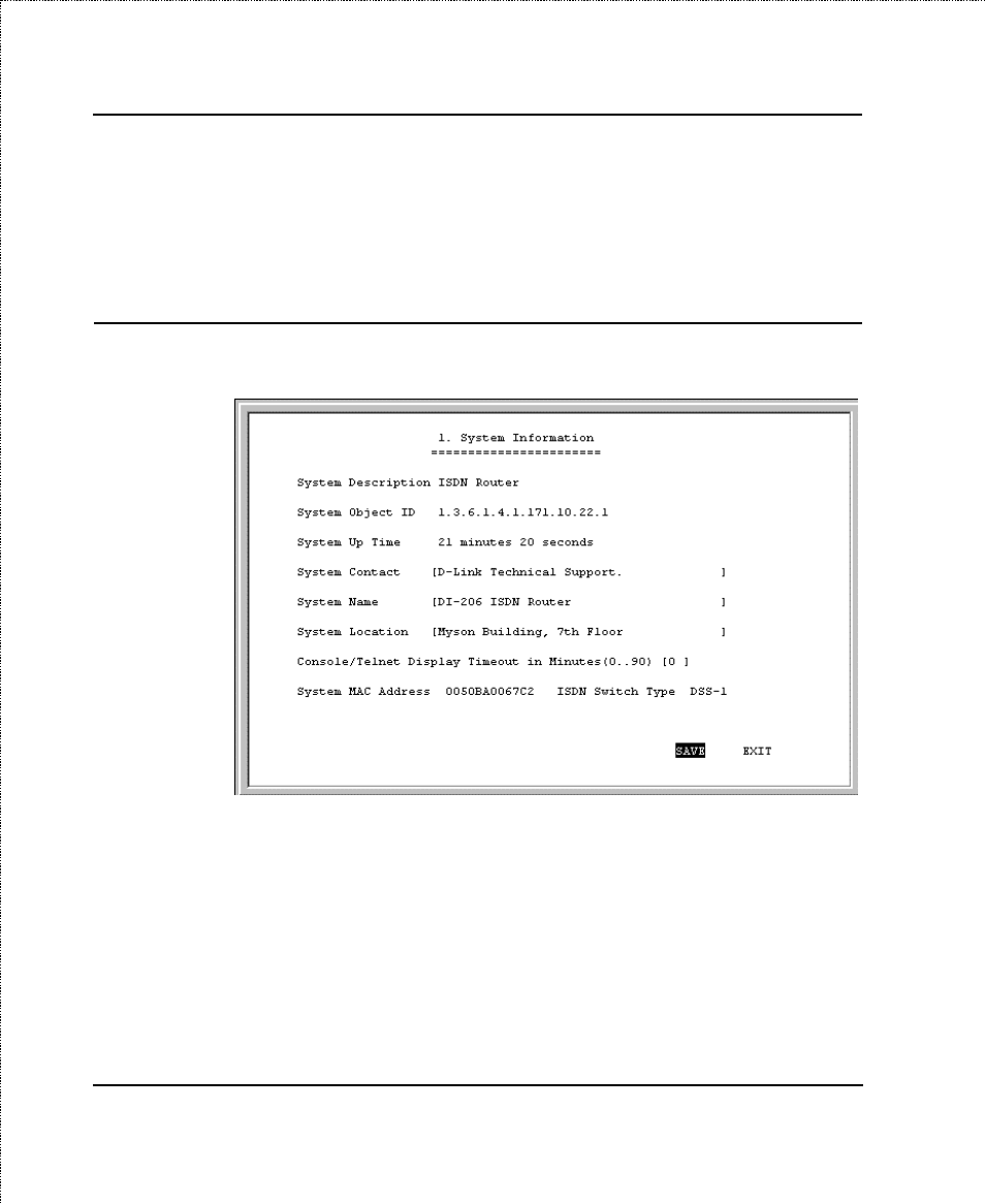 System information | D-Link DI-206 User Manual | Page 39 / 189