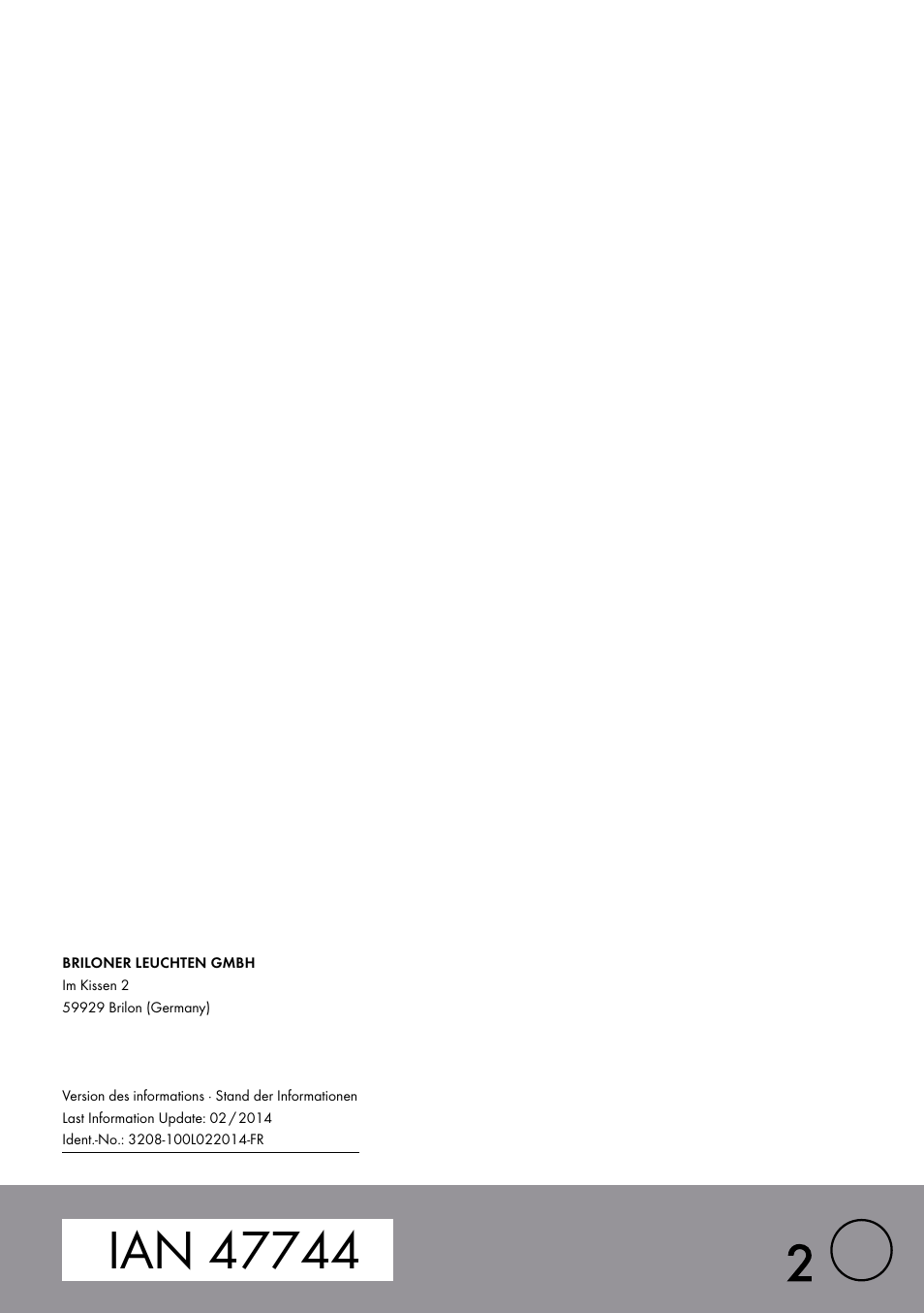 Livarno 3208–100L User Manual | Page 19 / 19