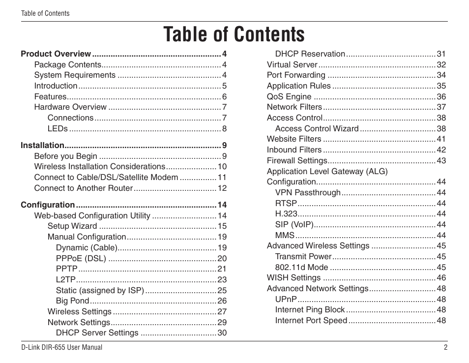 D-Link DIR-655 User Manual | Page 2 / 96