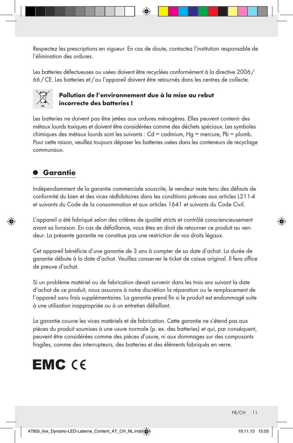 Garantie | Livarno Z31095 User Manual | Page 11 / 20