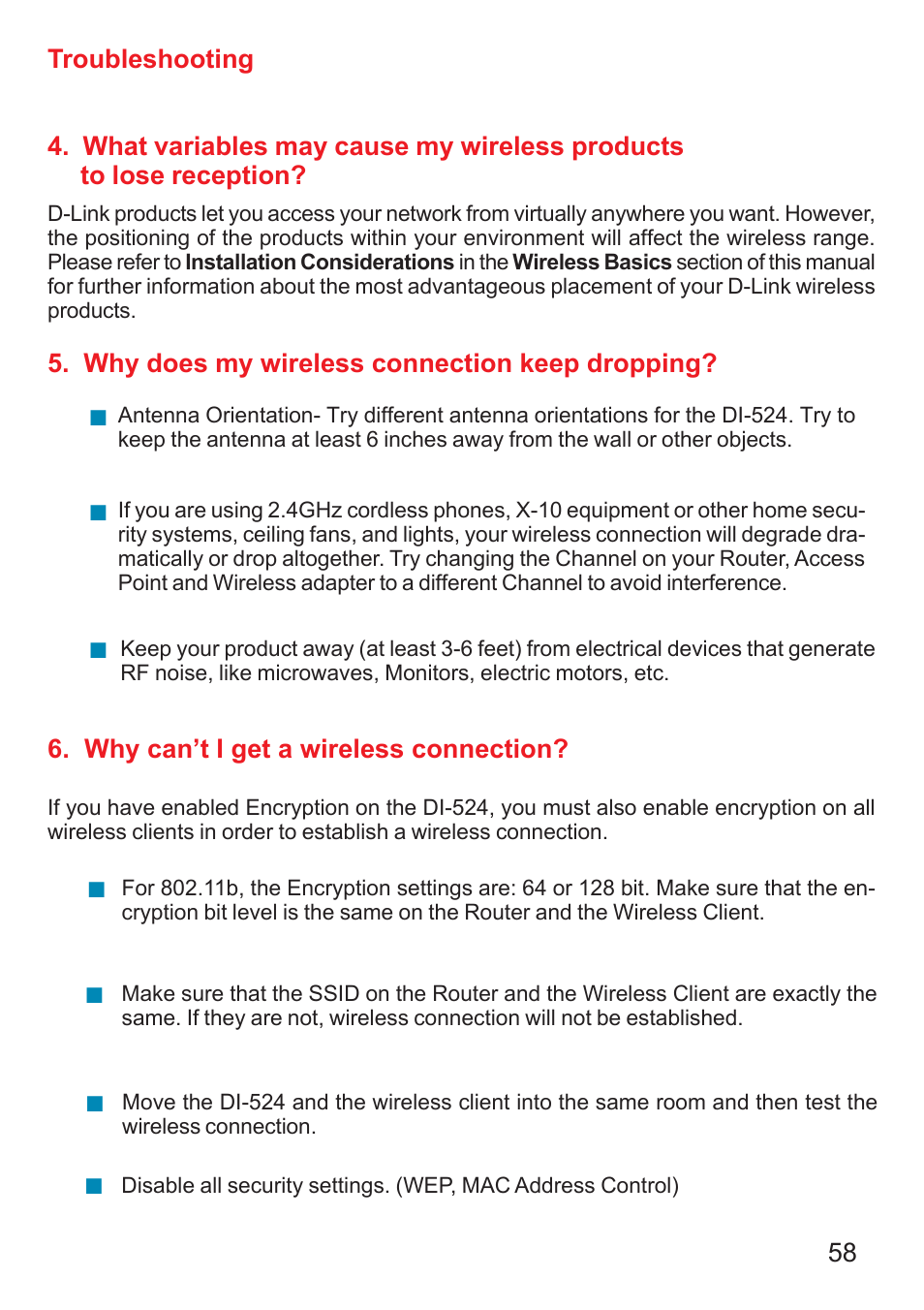 D-Link DI-524 User Manual | Page 58 / 95