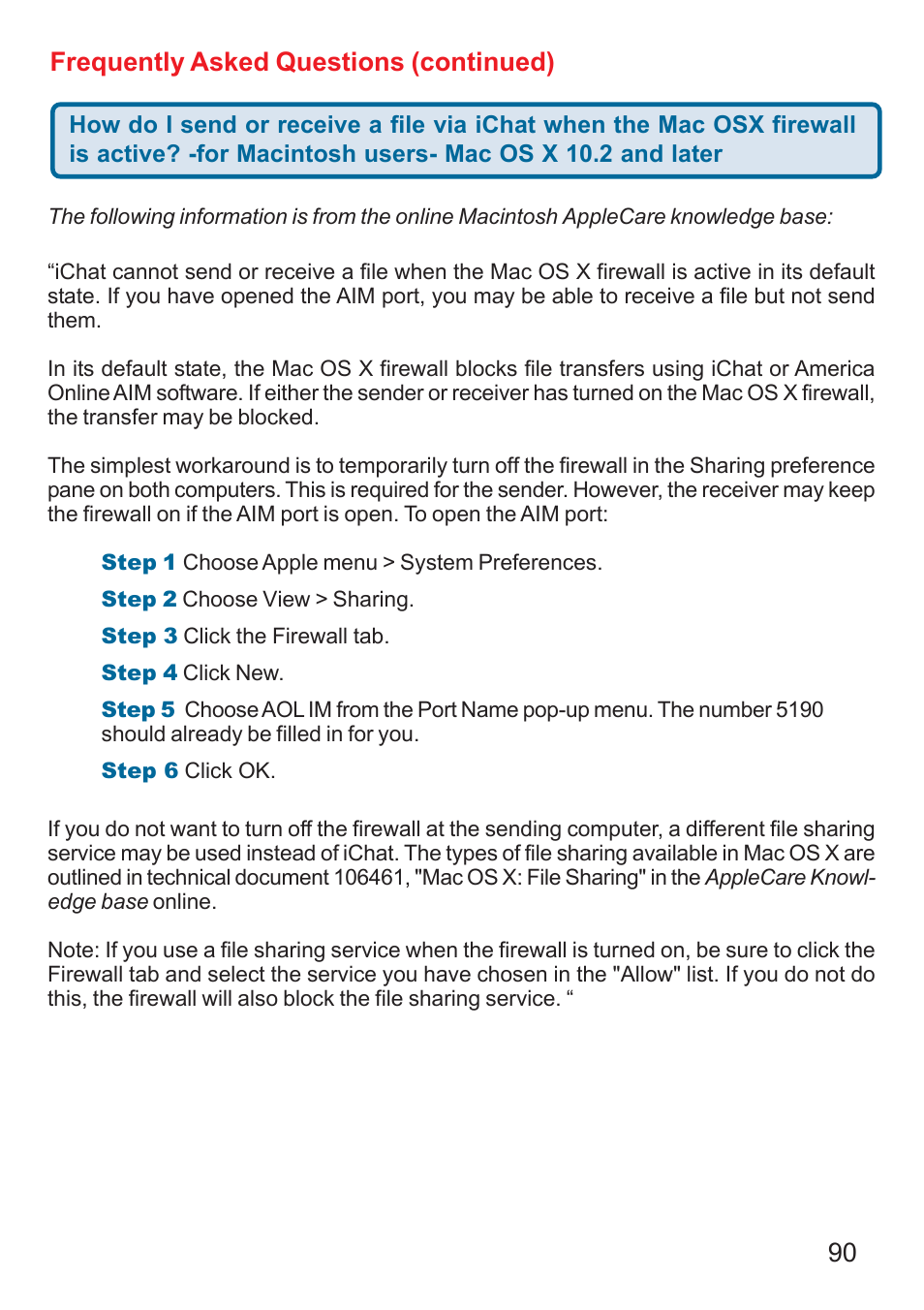 90 frequently asked questions (continued) | D-Link DI-524 User Manual | Page 90 / 95