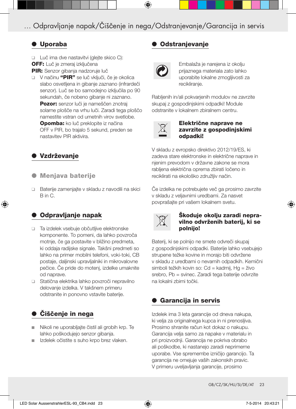 Livarno 10240 User Manual | Page 22 / 30