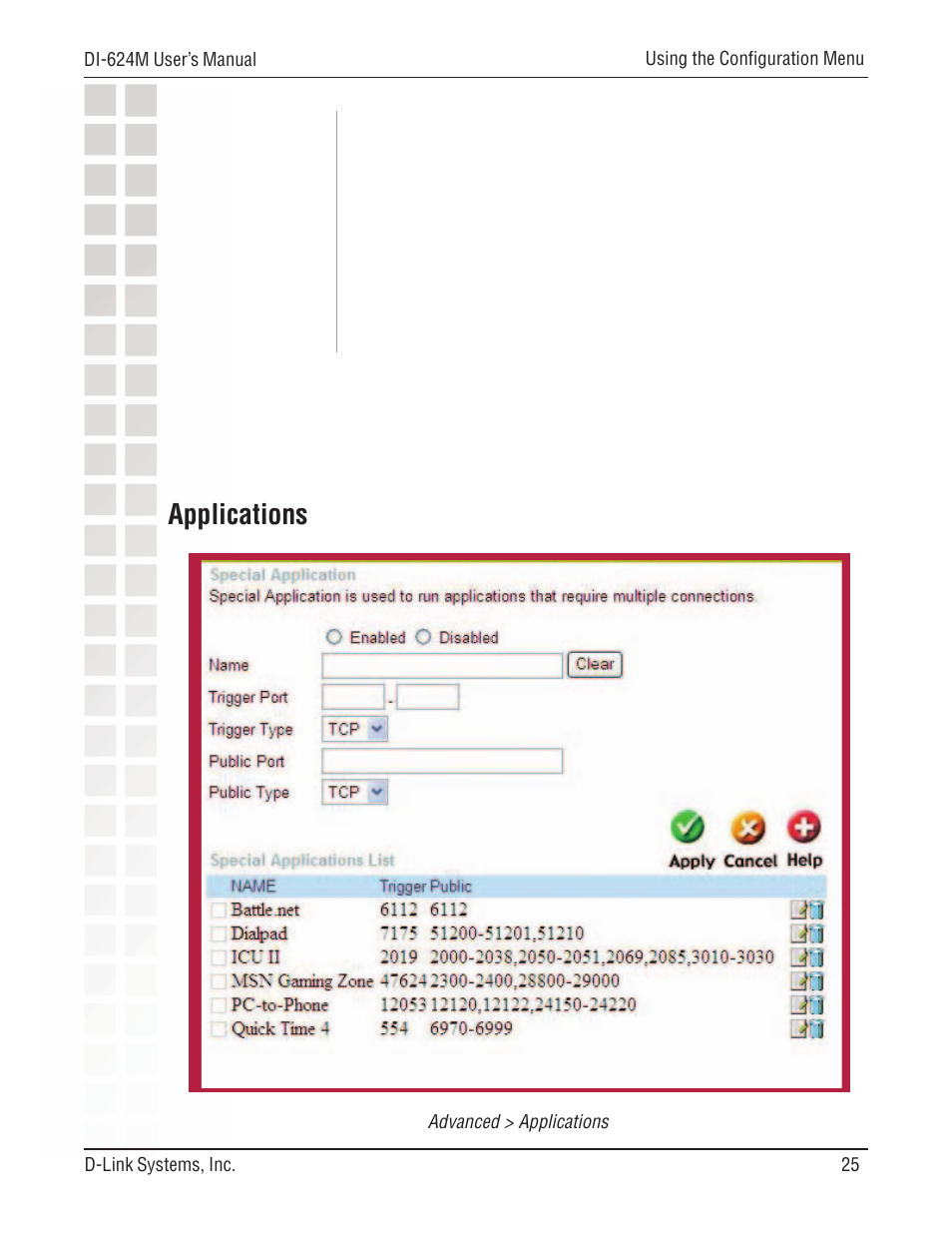 Applications | D-Link DI-624M User Manual | Page 25 / 104