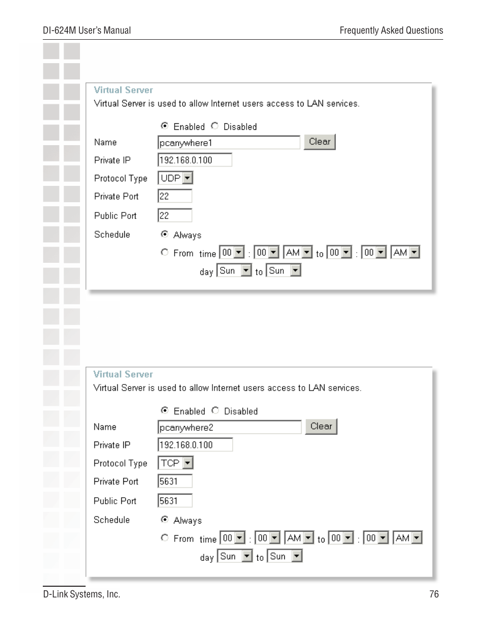 D-Link DI-624M User Manual | Page 76 / 104