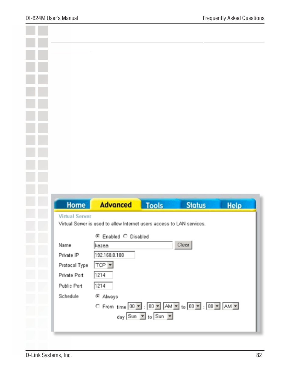 D-Link DI-624M User Manual | Page 82 / 104