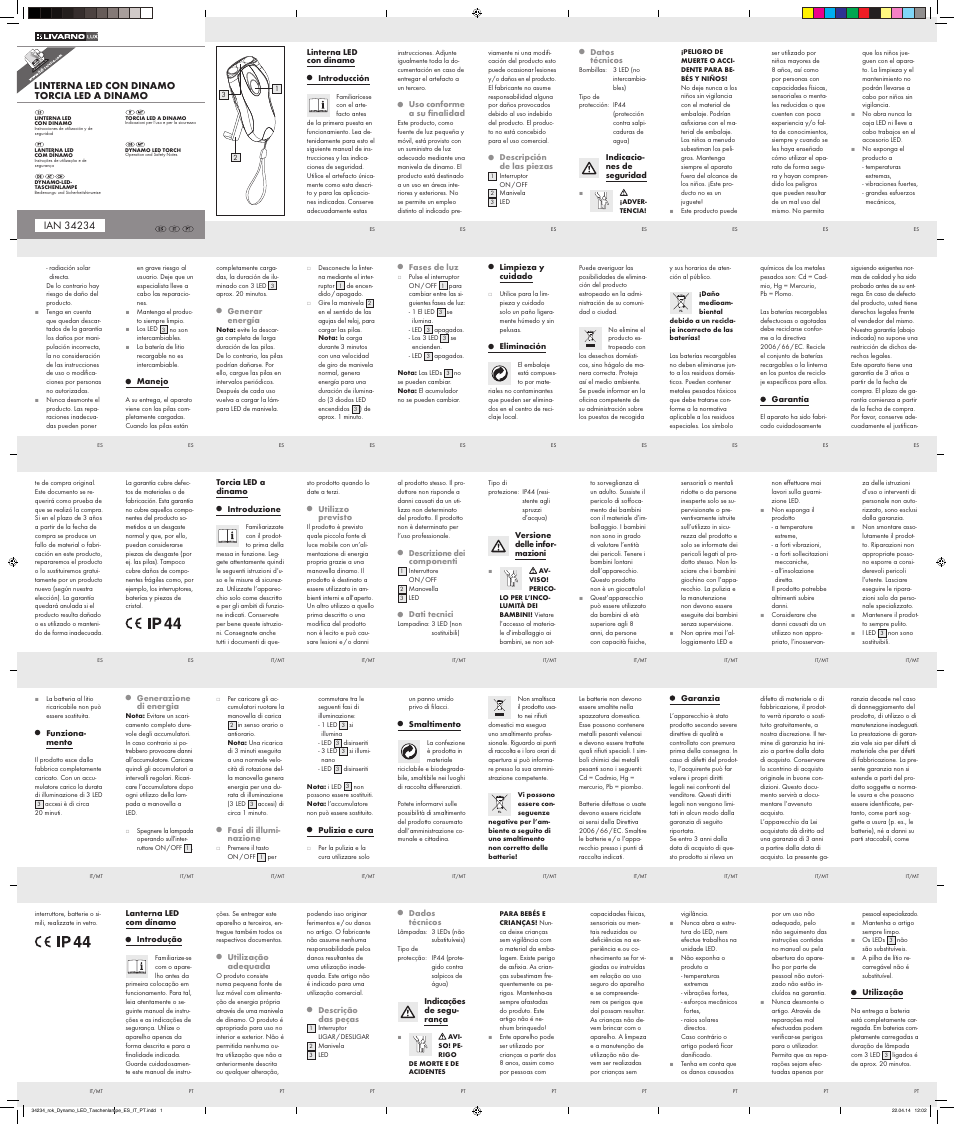 Livarno Z32147A/ Z32147B User Manual | 2 pages