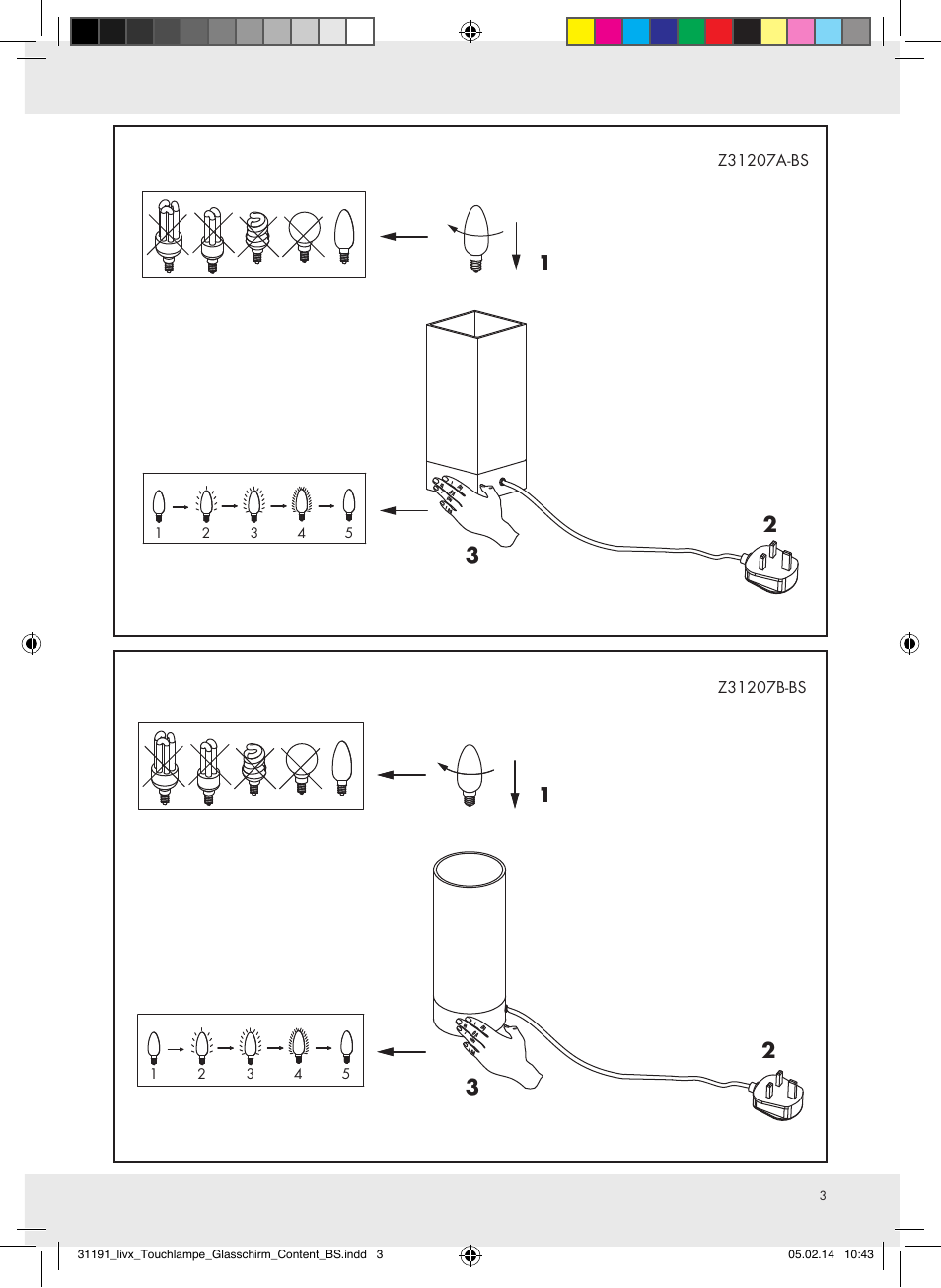 Livarno Z31207A-BS/Z31207B-BS User Manual | Page 3 / 7