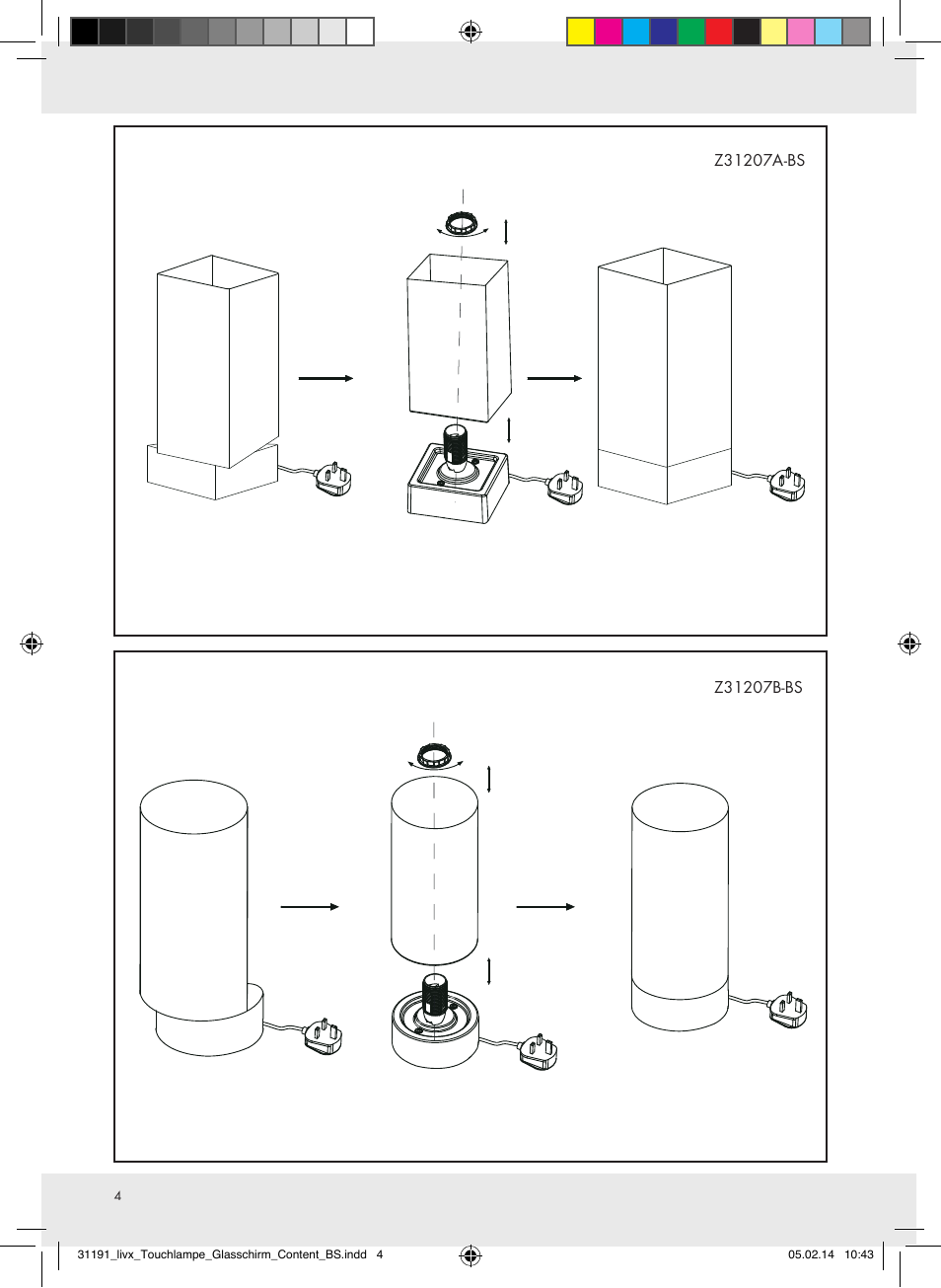 Livarno Z31207A-BS/Z31207B-BS User Manual | Page 4 / 7