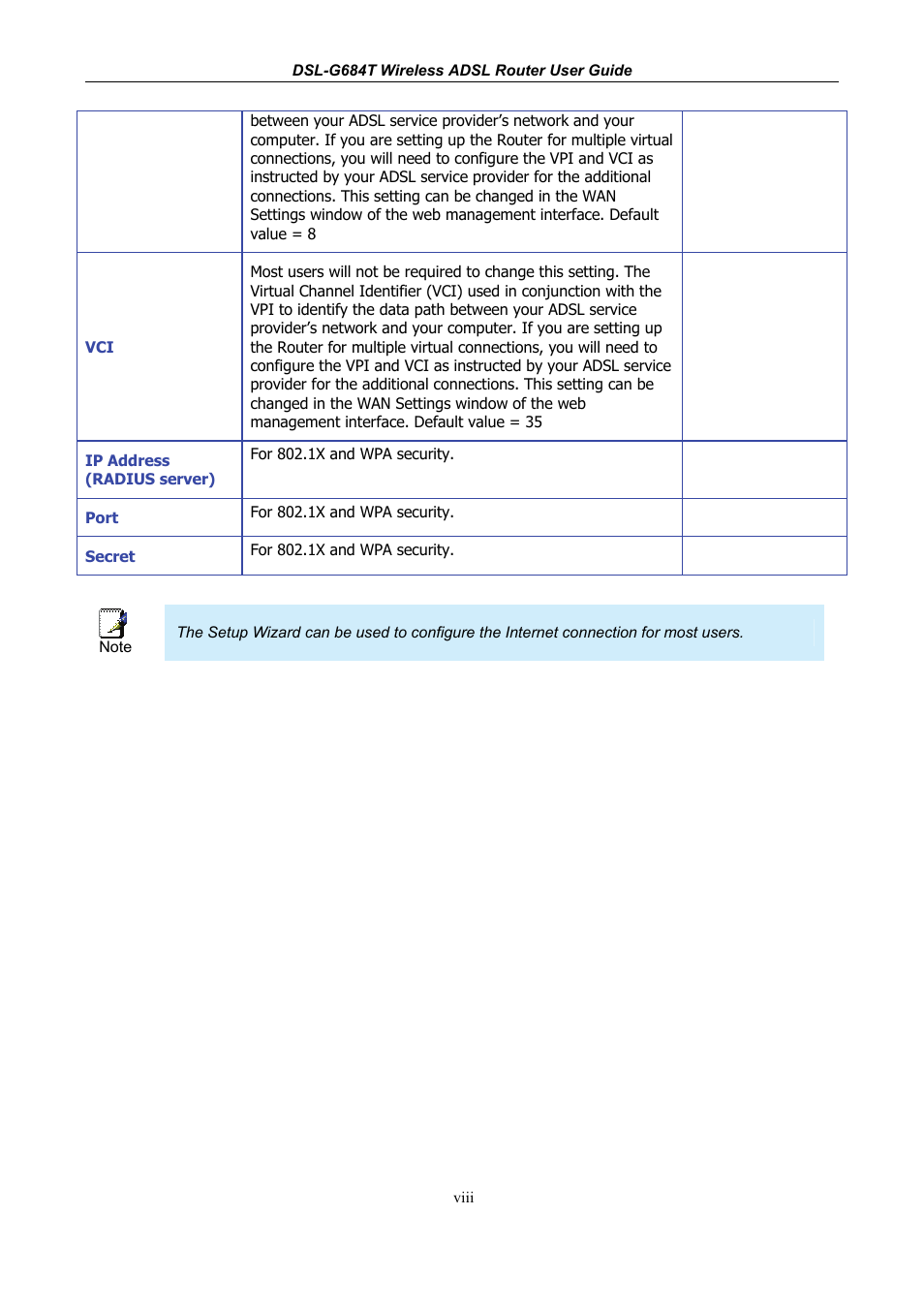 D-Link DSL-G684T User Manual | Page 10 / 121