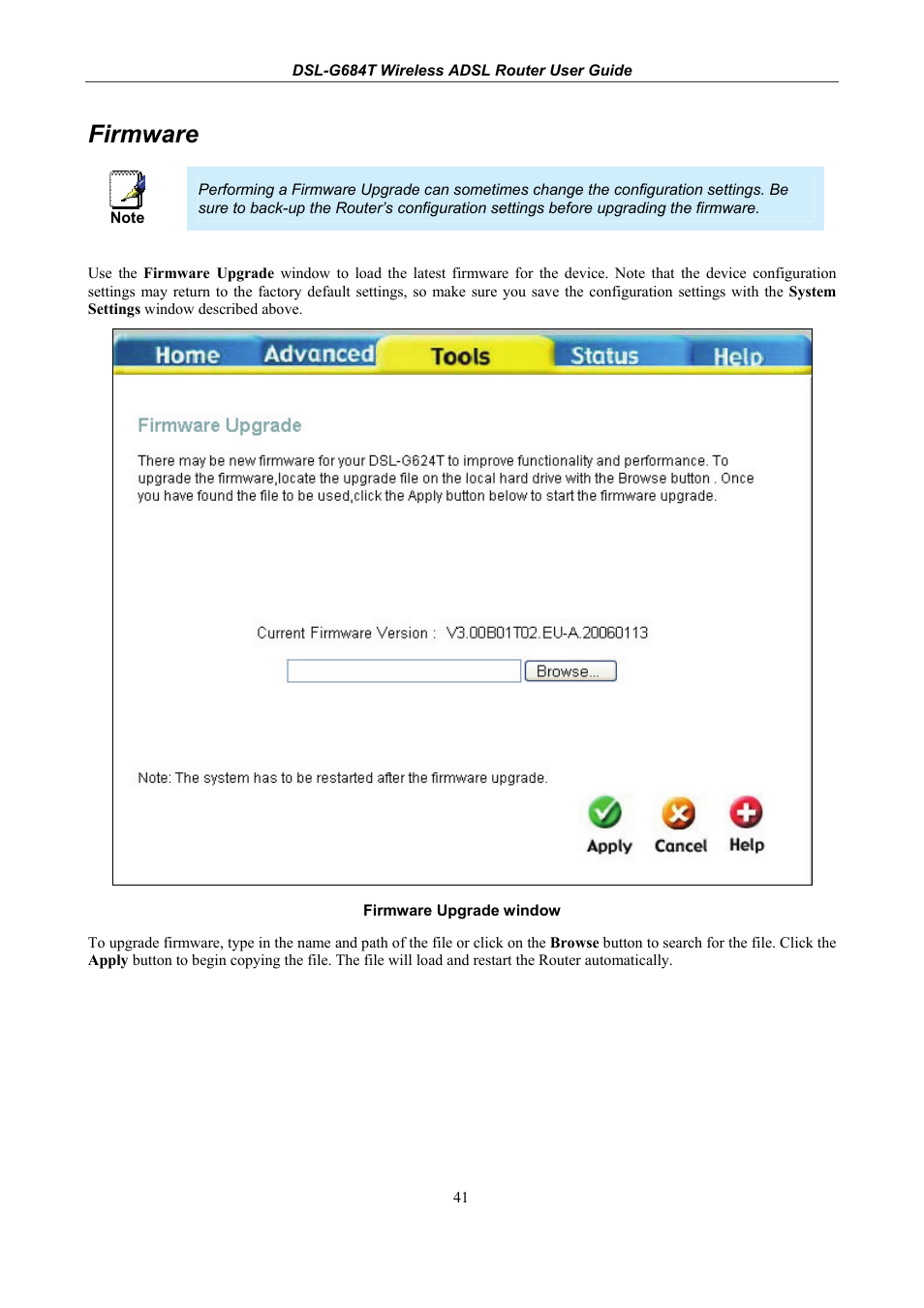 Firmware | D-Link DSL-G684T User Manual | Page 101 / 121