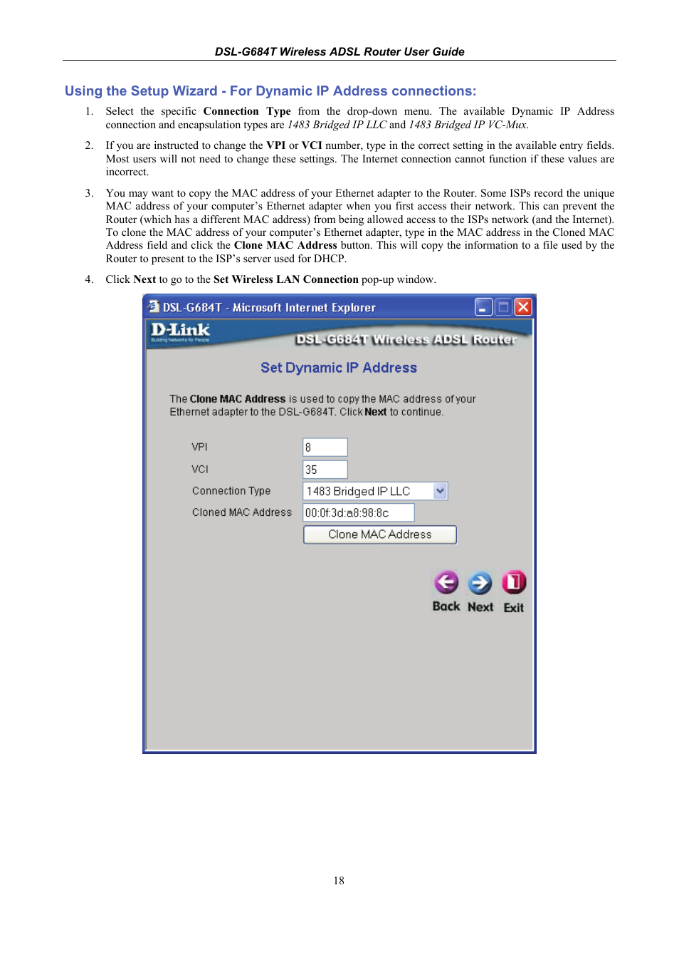 D-Link DSL-G684T User Manual | Page 30 / 121