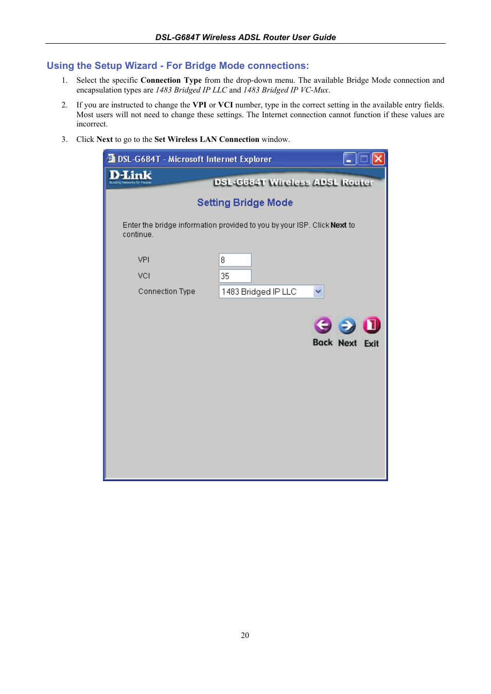 D-Link DSL-G684T User Manual | Page 32 / 121