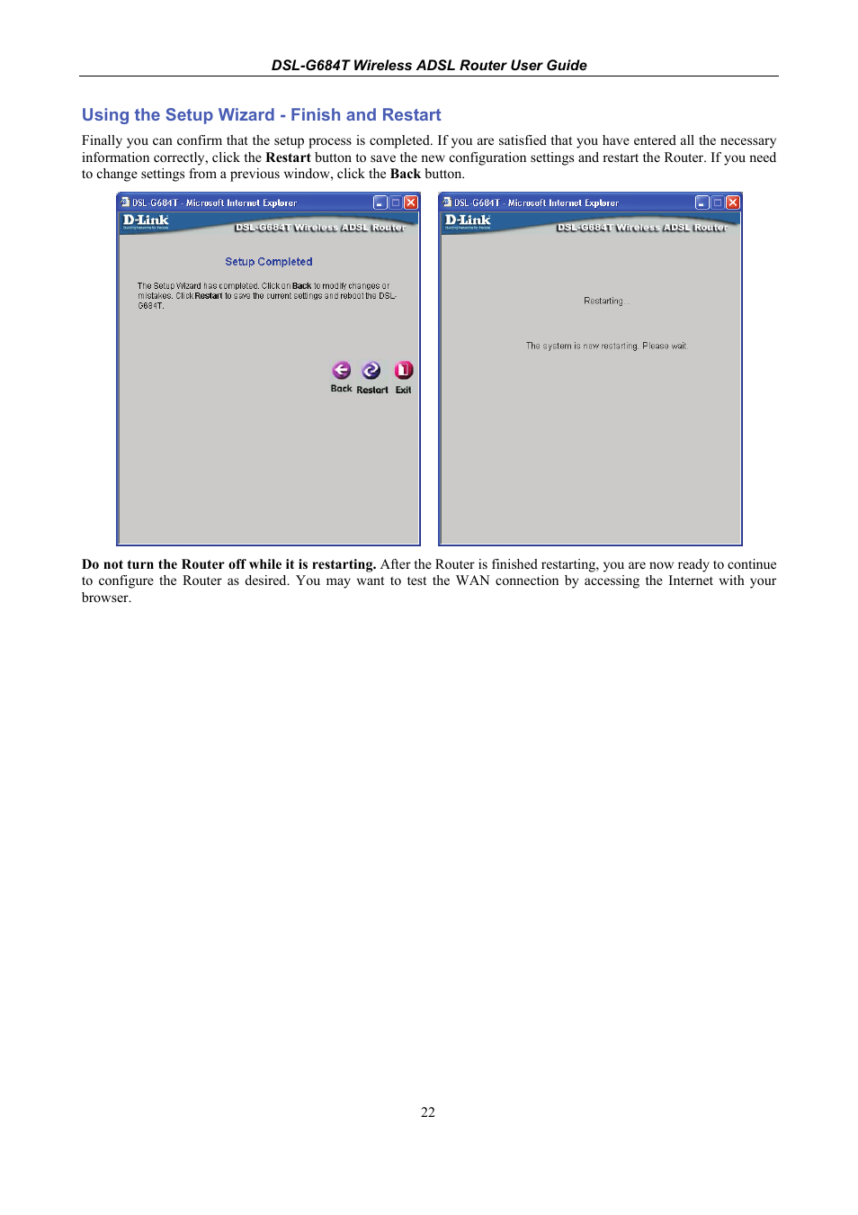 D-Link DSL-G684T User Manual | Page 34 / 121