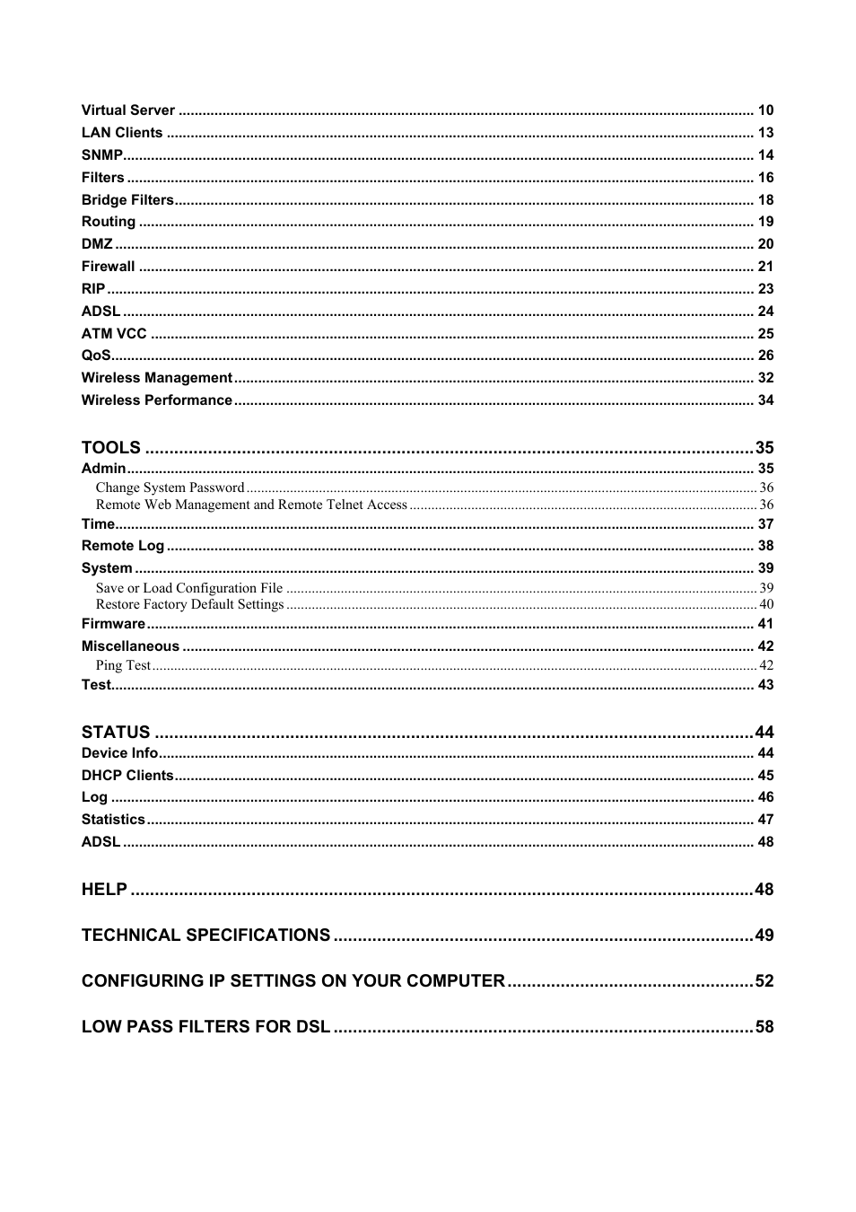 D-Link DSL-G684T User Manual | Page 5 / 121