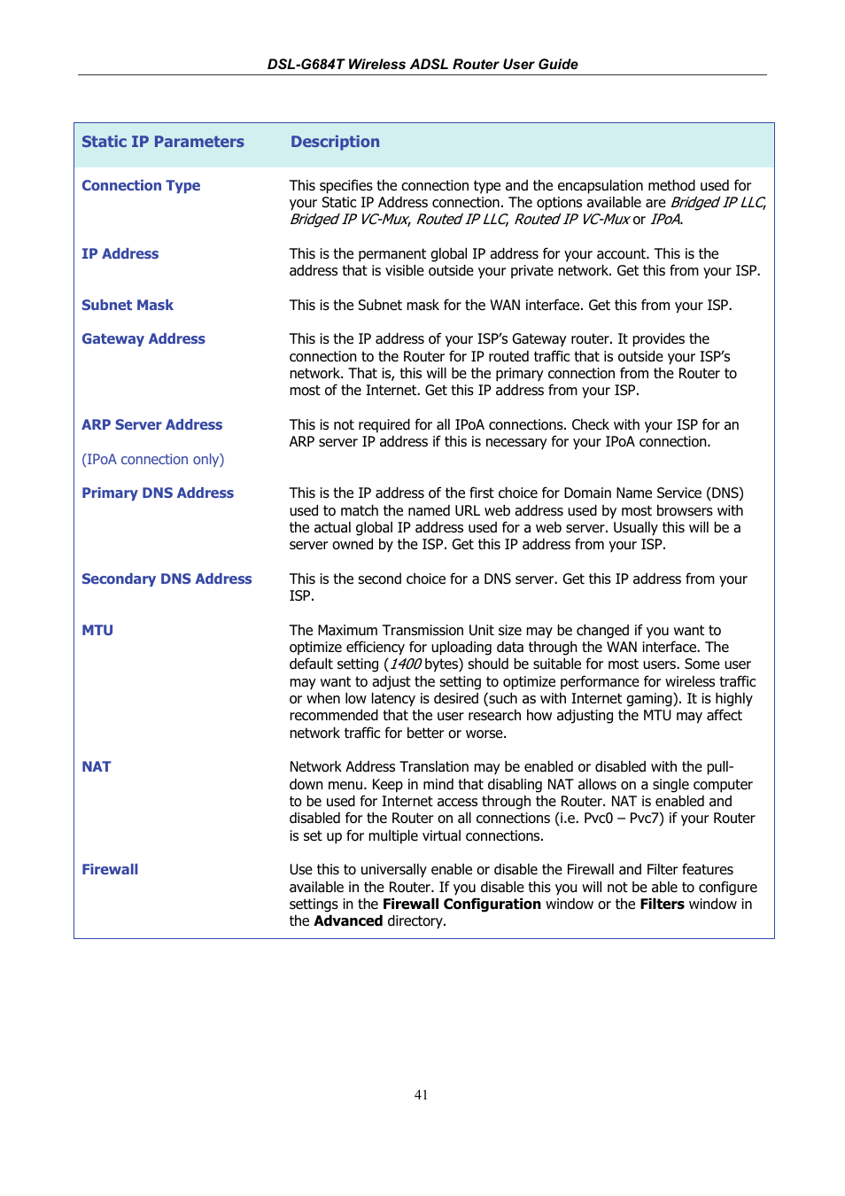 D-Link DSL-G684T User Manual | Page 53 / 121