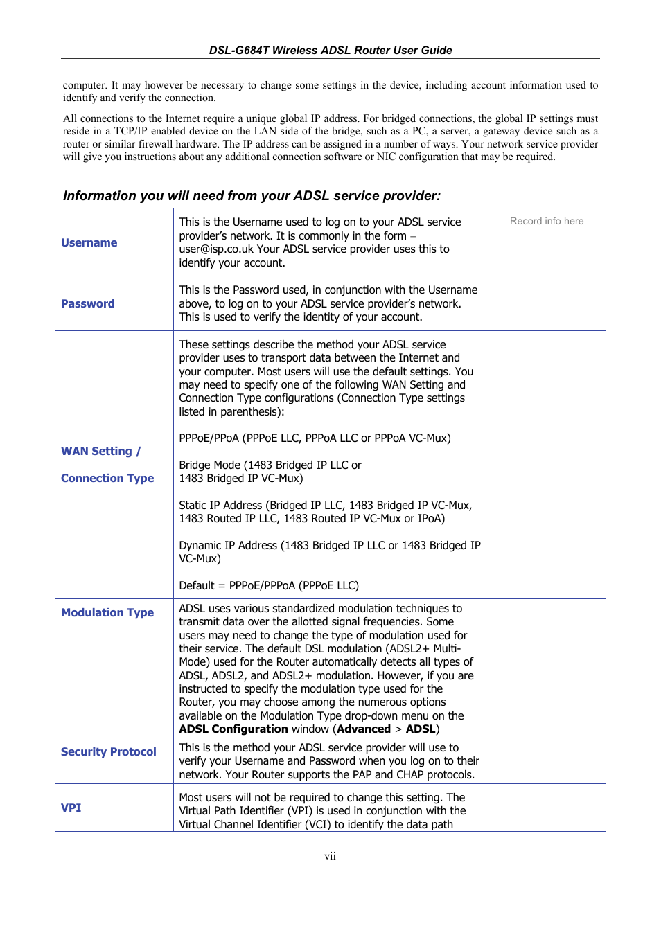 D-Link DSL-G684T User Manual | Page 9 / 121
