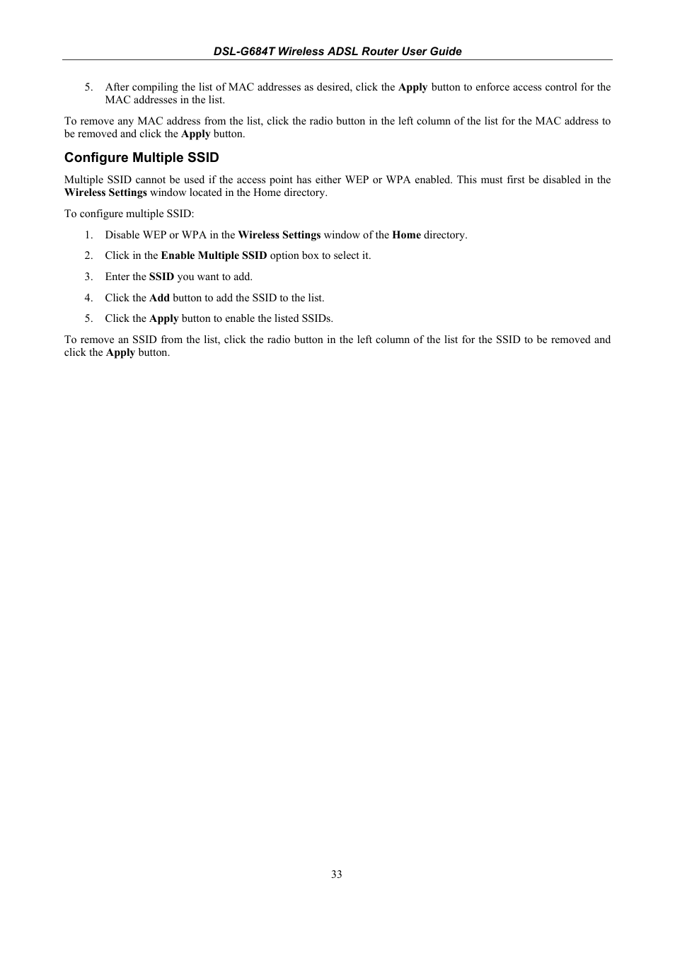 Configure multiple ssid | D-Link DSL-G684T User Manual | Page 93 / 121