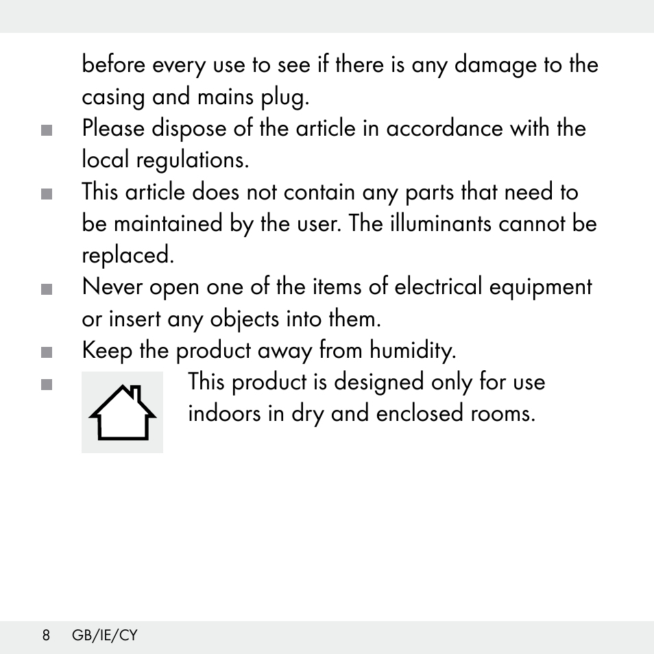 Livarno Z31503-BS User Manual | Page 8 / 25