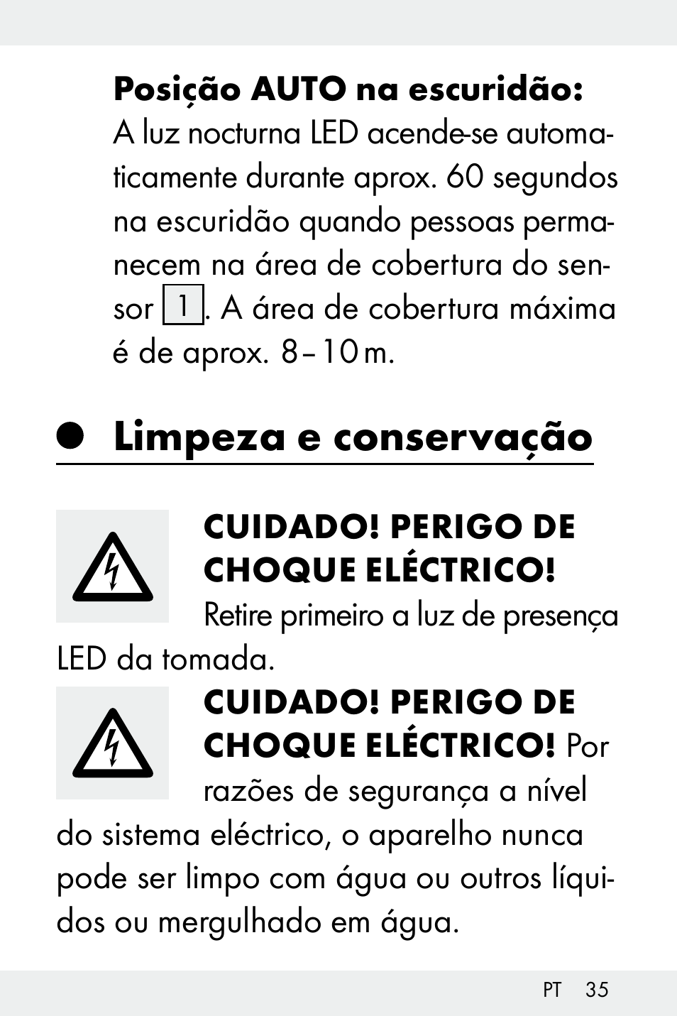 Limpeza e conservação | Livarno Z32148B-BS User Manual | Page 35 / 62