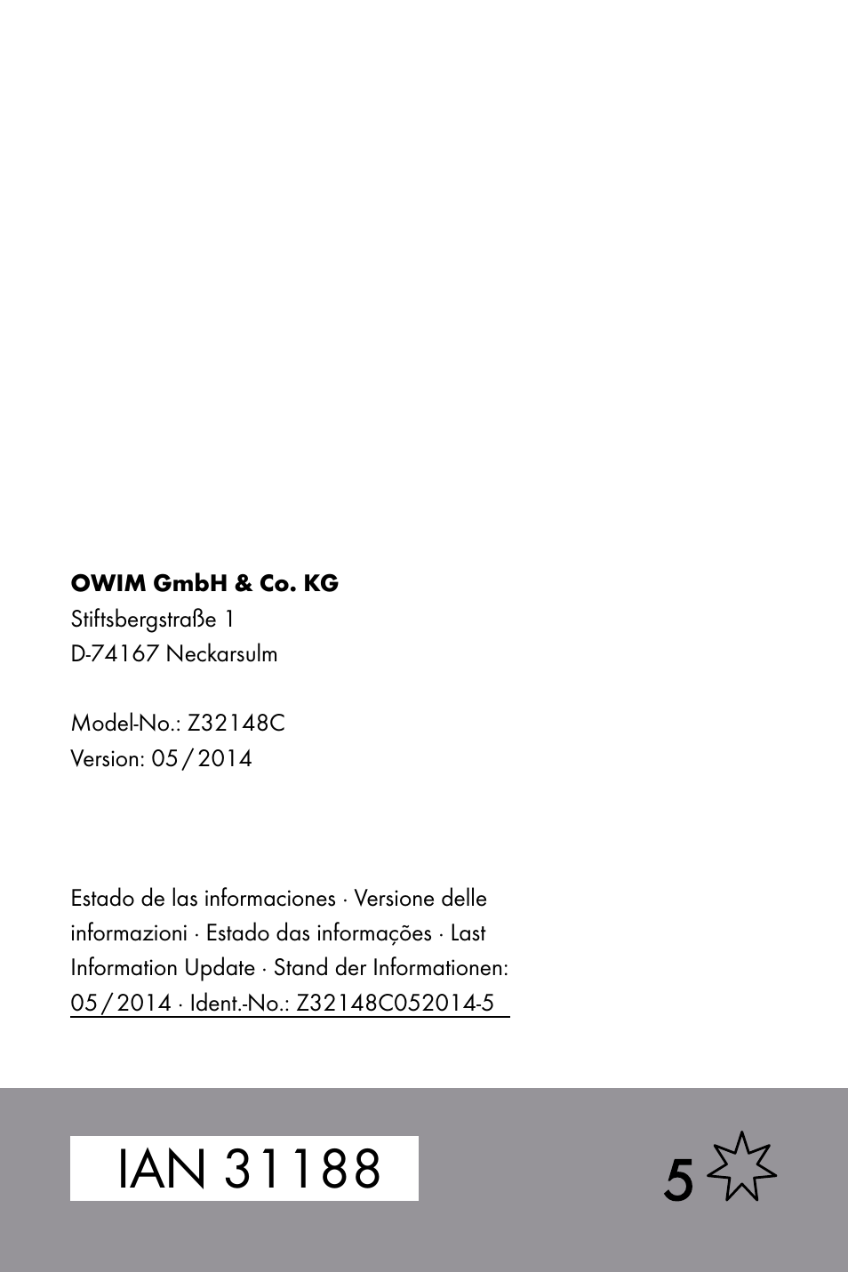 Livarno Z32148C User Manual | Page 81 / 81