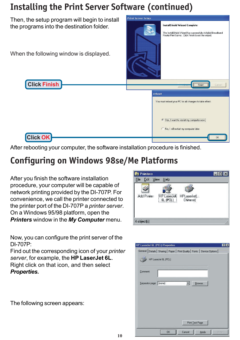 D-Link DI-707P User Manual | Page 10 / 16