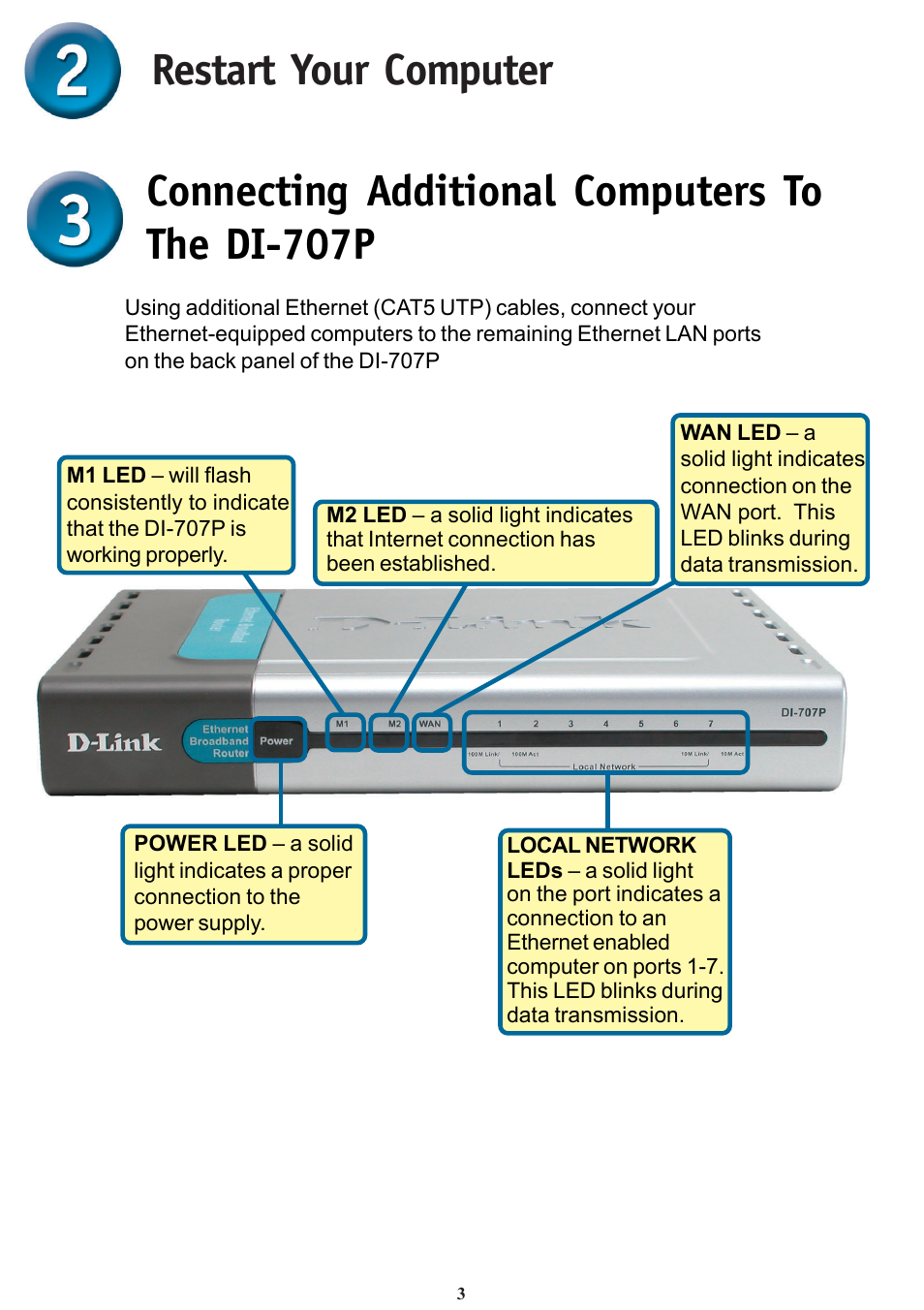 D-Link DI-707P User Manual | Page 3 / 16