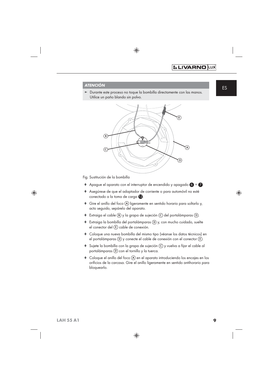 Livarno LAH 55 A1 User Manual | Page 11 / 72