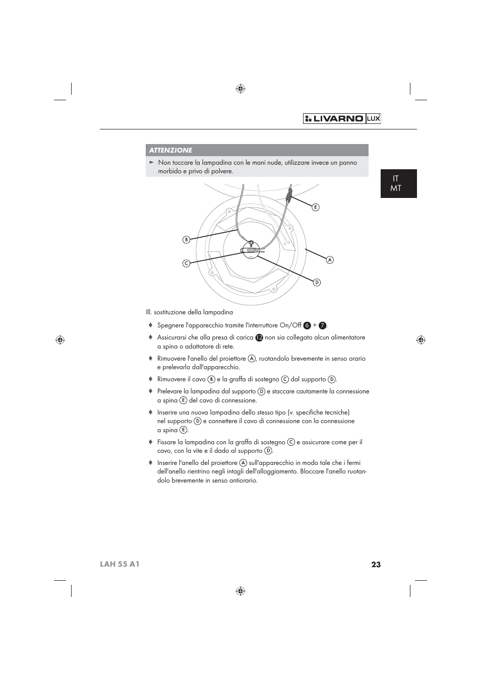 It mt | Livarno LAH 55 A1 User Manual | Page 25 / 72