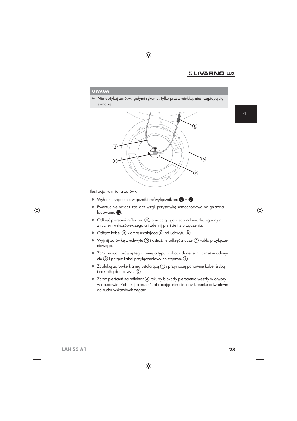 Livarno LAH 55 A1 User Manual | Page 25 / 92