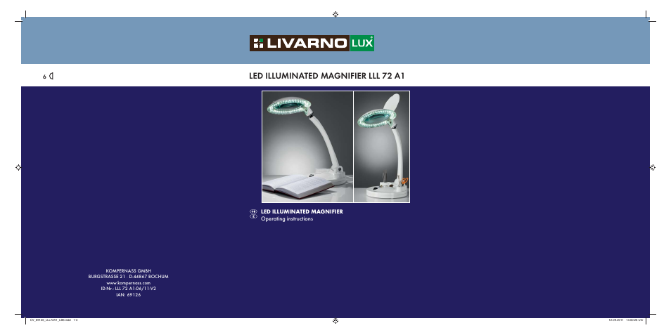 Livarno LLL 72 A1 User Manual | 13 pages