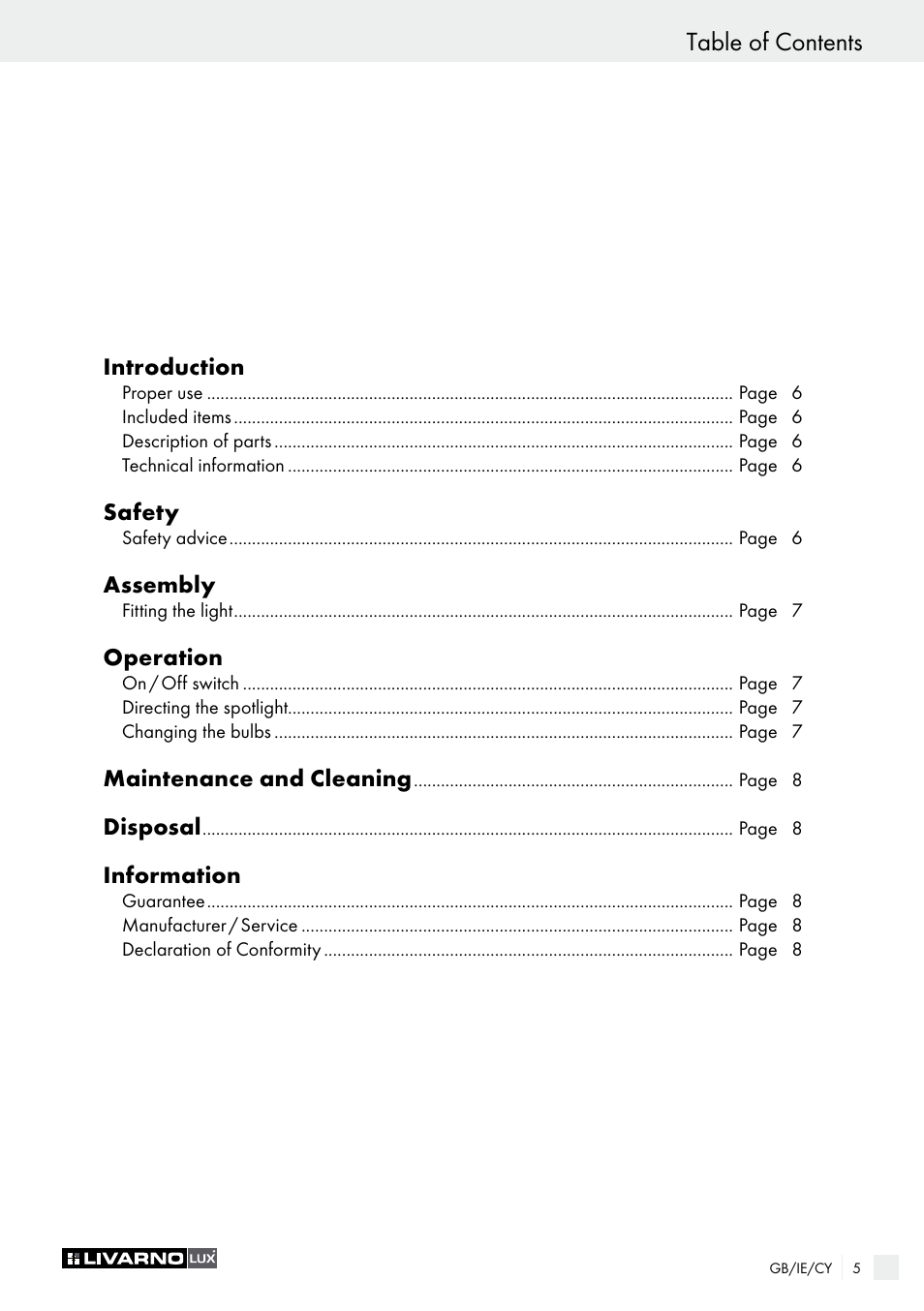 Livarno 2973-10L - 2973-16L User Manual | Page 5 / 17