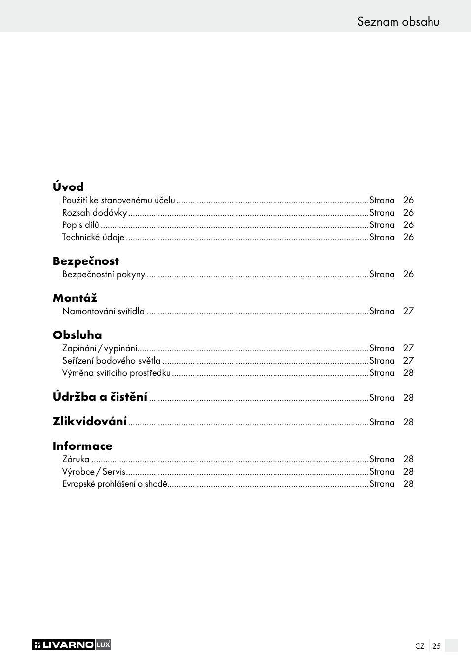 Livarno 2973-10L - 2973-16L User Manual | Page 25 / 41