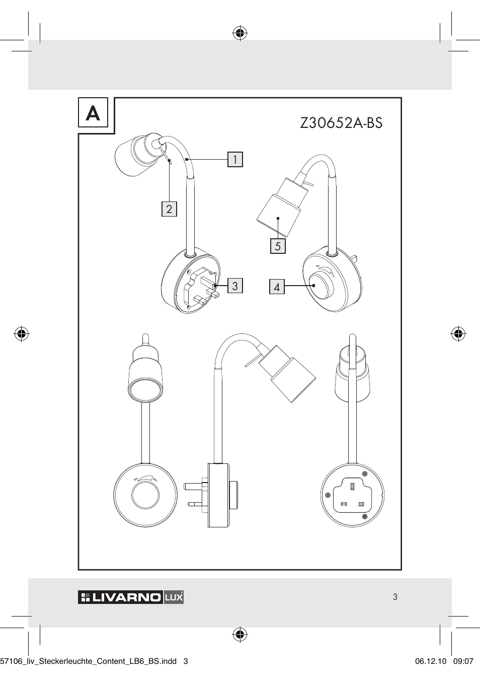 Livarno Z30652A-BS User Manual | 18 pages