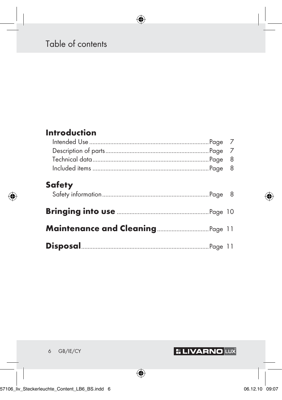 Livarno Z30652A-BS User Manual | Page 4 / 18