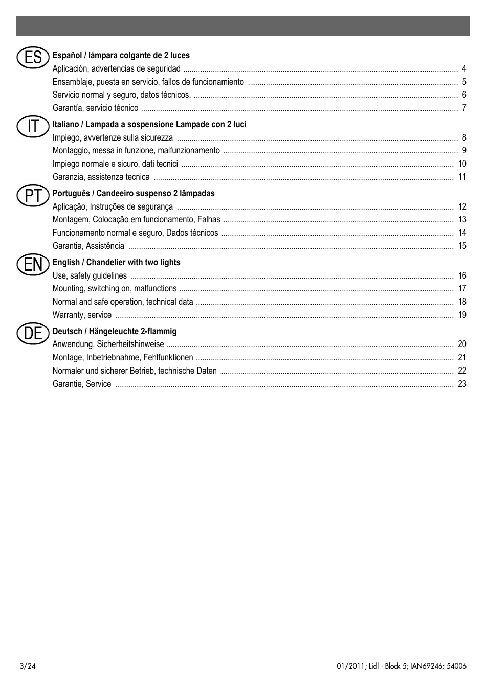 Livarno 54006 User Manual | Page 4 / 26