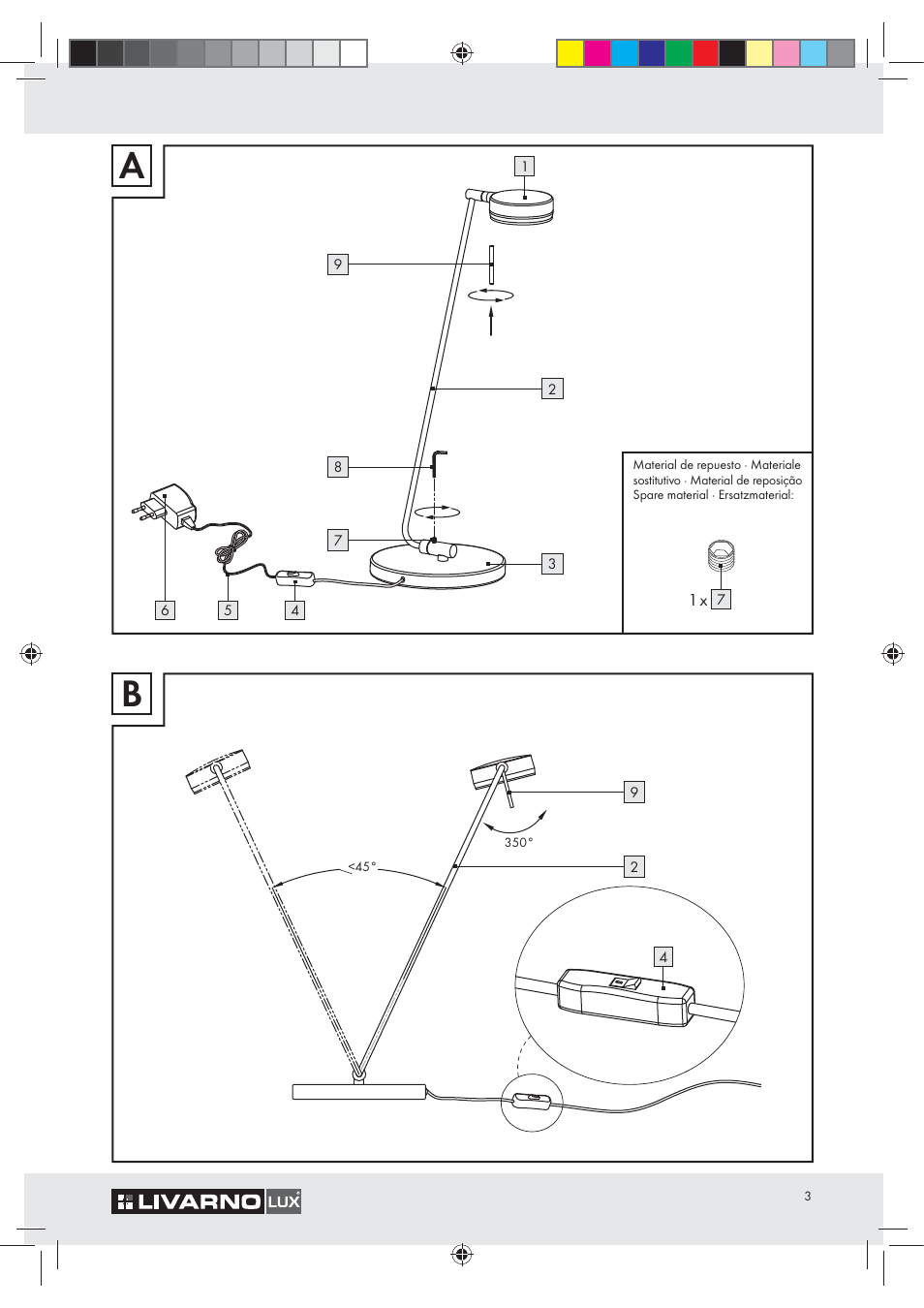 Livarno Z30348A User Manual | Page 3 / 19