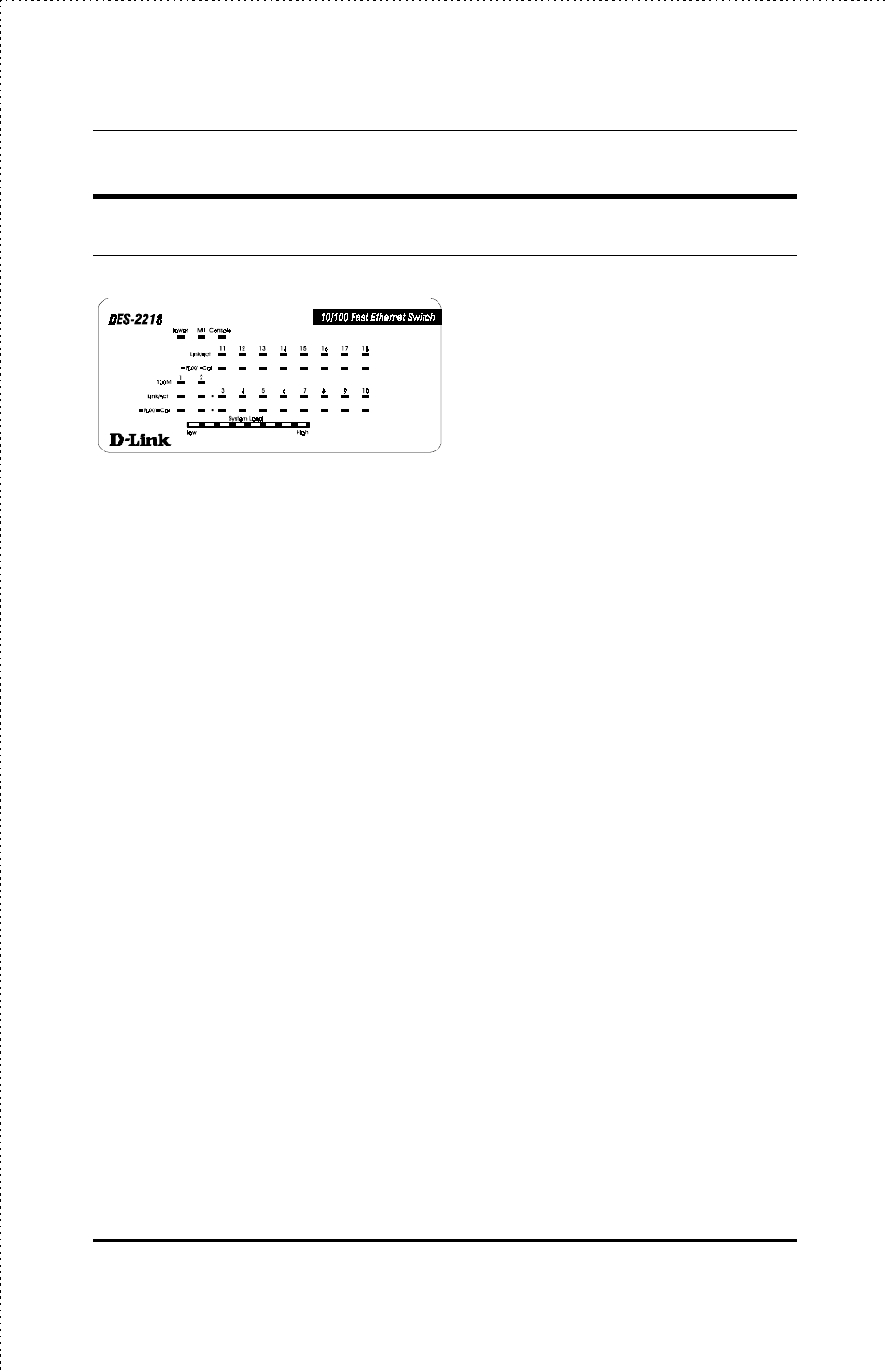 Led indicators | D-Link DES-2218 User Manual | Page 23 / 86