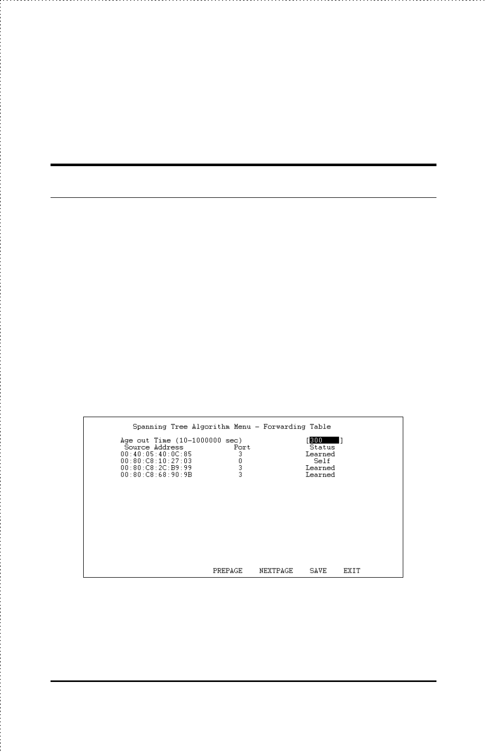 Forwarding configuration | D-Link DES-2218 User Manual | Page 52 / 86