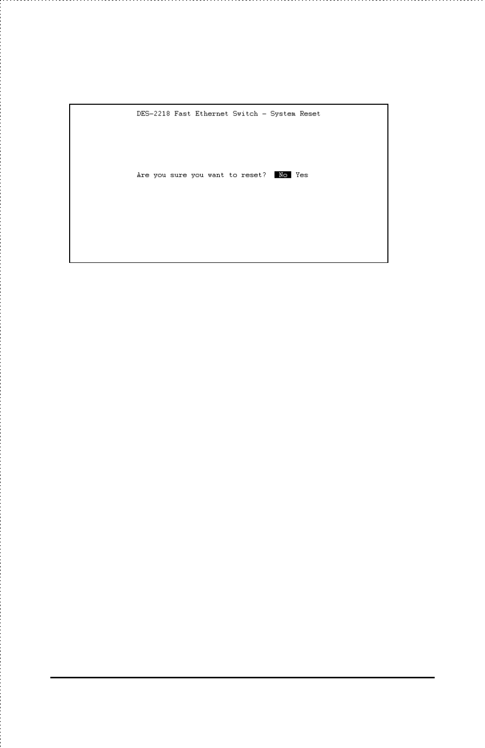 Factory reset | D-Link DES-2218 User Manual | Page 64 / 86