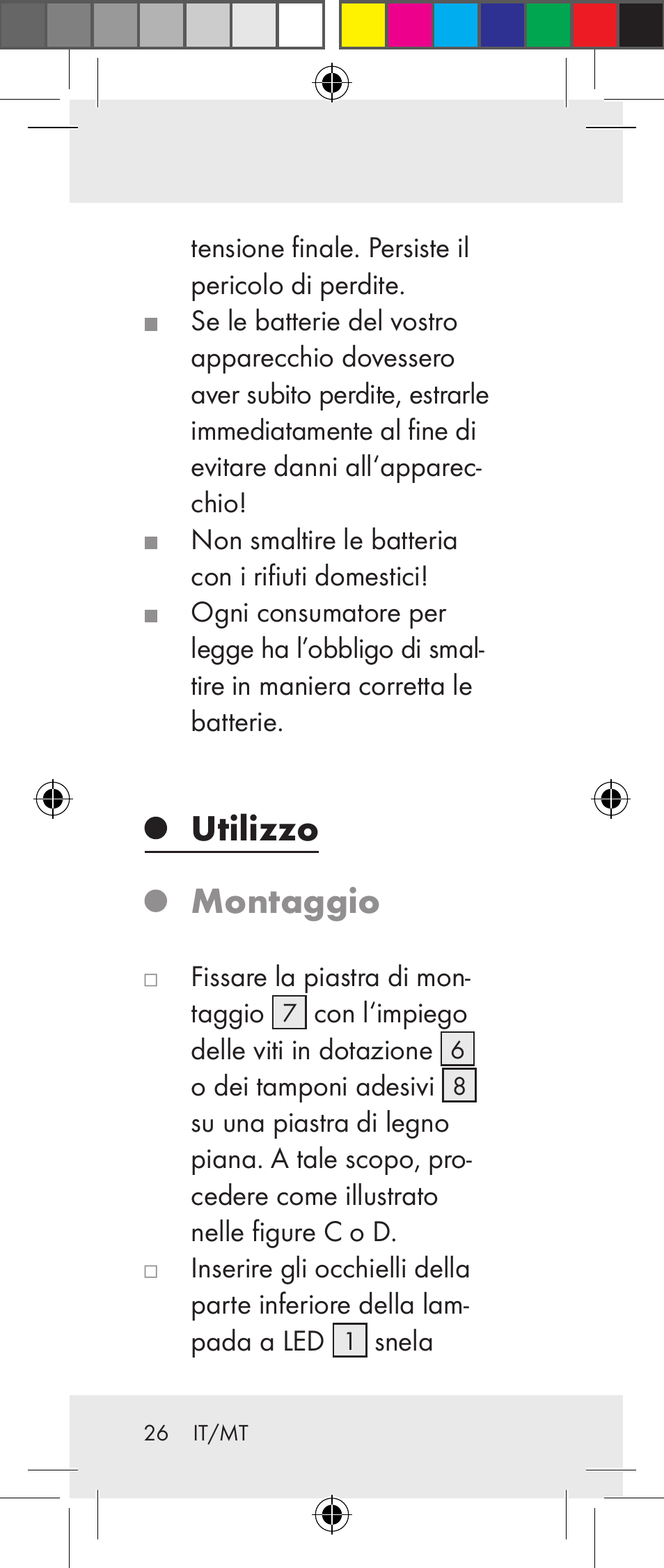 Utilizzo montaggio | Livarno Z31237A Z31237B User Manual | Page 26 / 71