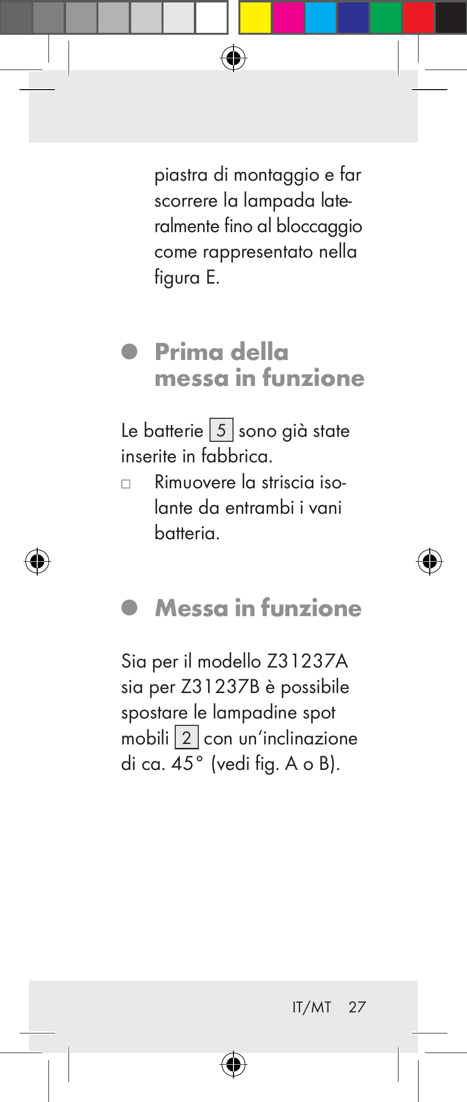 Prima della messa in funzione, Messa in funzione | Livarno Z31237A Z31237B User Manual | Page 27 / 71